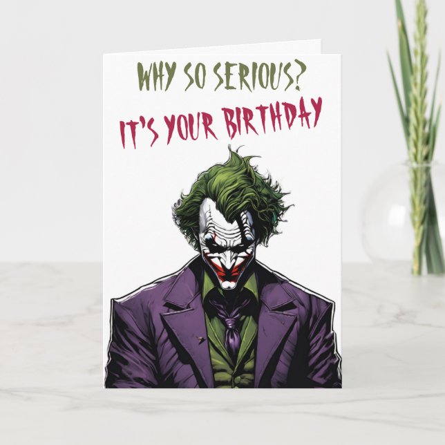 joker birthday card (Front)