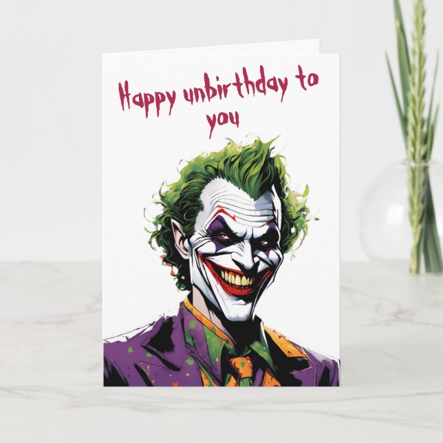 joker birthday card (Front)