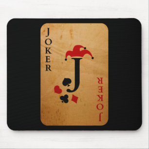 Joker Card Costume Halloween Deck Of Cards Mouse Pad