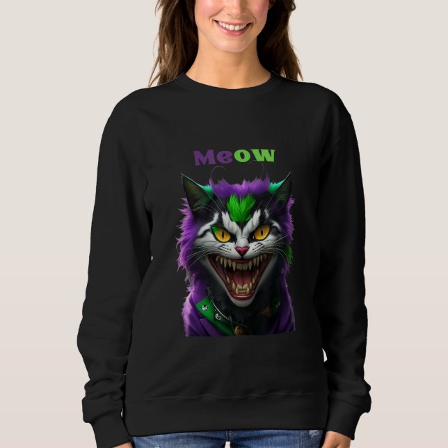 Joker Cat Tote Sweatshirt (Front)
