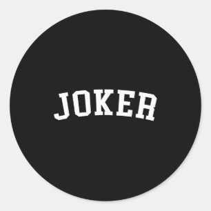 Joker classic round sticker
