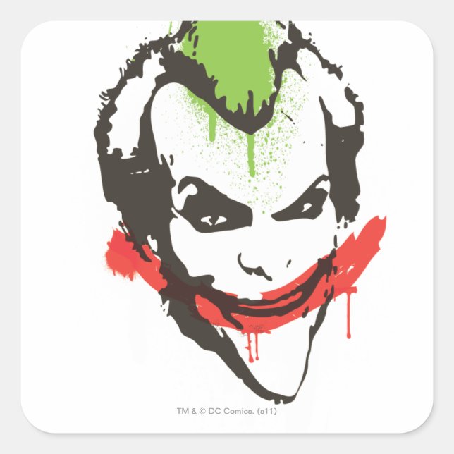 Joker Graffiti Square Sticker (Front)