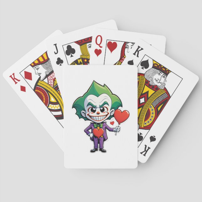 Joker in Love Playing Cards (Back)