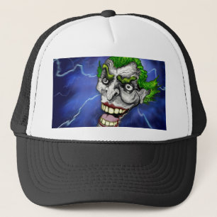 Joker Jester in a Lightning Storm by Doug LaRue Trucker Hat