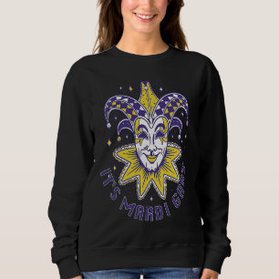 Joker Mardi Gras Party Parade Shenanigans Carnival Sweatshirt