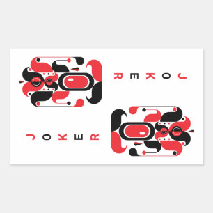 JOKER RECTANGULAR STICKER