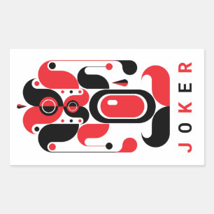 JOKER RECTANGULAR STICKER