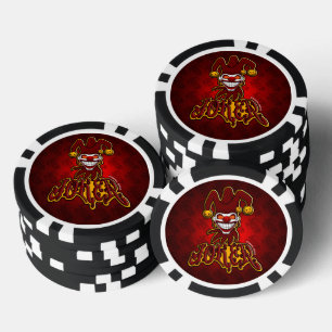 Joker Screwball Graphics Poker Chips