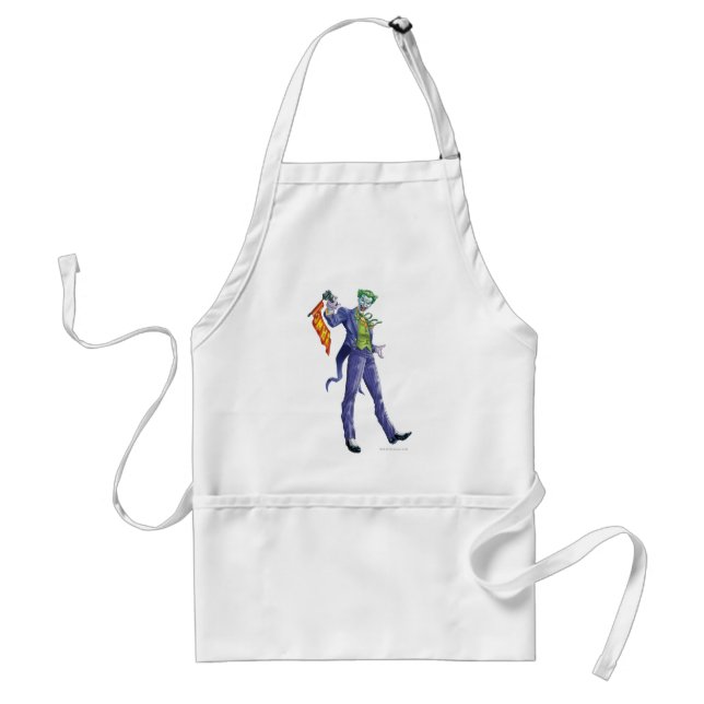 Joker stands with gun standard apron (Front)