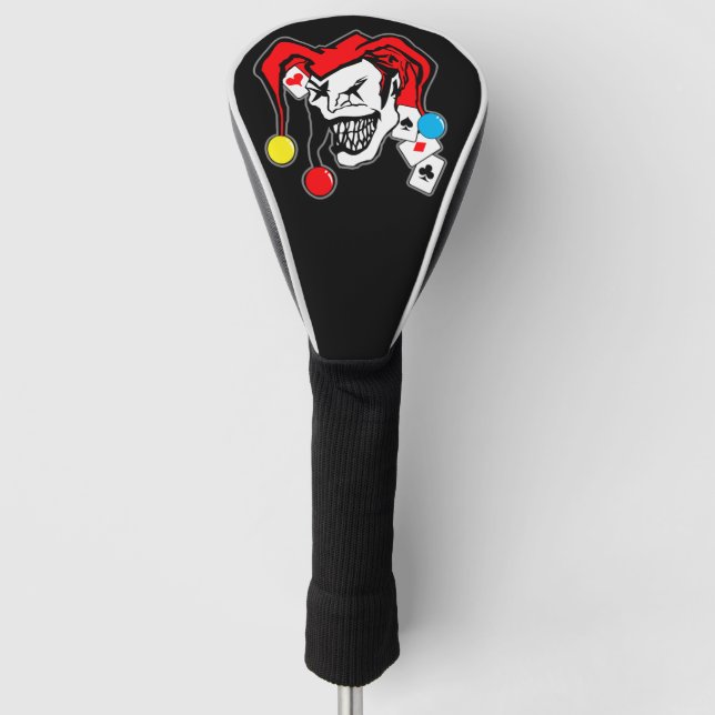 joker sticker design  golf head cover_funny cover (Front)