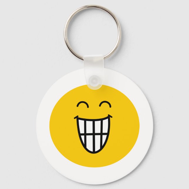 Joking around face key ring (Front)