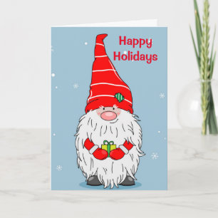 JOKING GNOME SAYS "GNOME PLACE LIKE HOME" HOLIDAY  CARD