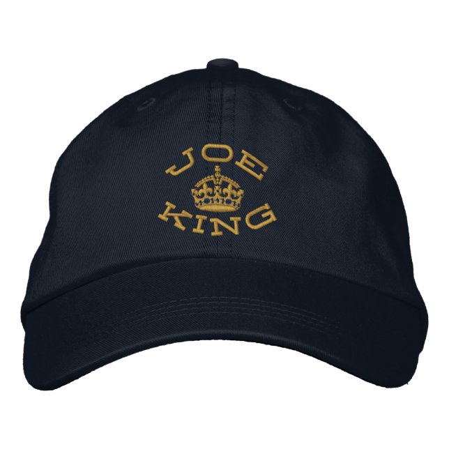 Joking on Keep Calm Crown Embroidered Hat (Front)
