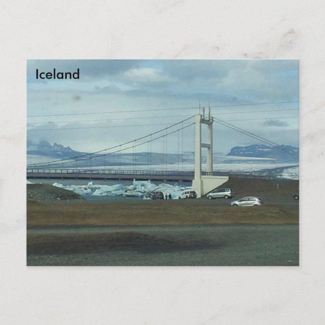 Jökulsárlón glacial lagoon, South East Iceland (A) Postcard (Front)