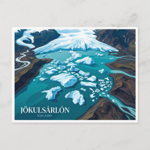 Jökulsárlón Glacier Lagoon Höfn Iceland Postcard