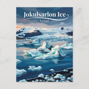 Jokulsarlon Glacier Lagoon Iceland Postcard