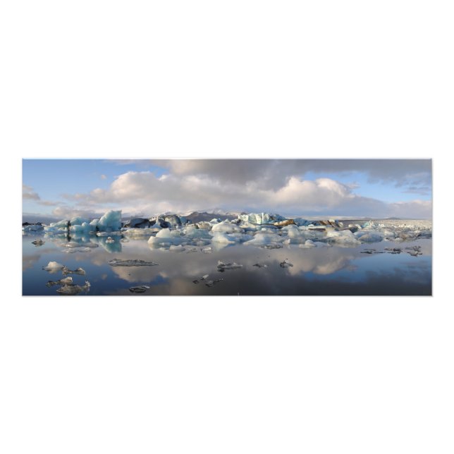 Jokulsarlon glacier lake in Iceland photo print (Front)