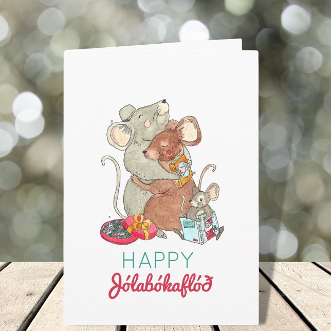 Jolabokaflod Christmas Mice Holiday Card (Creator Uploaded)