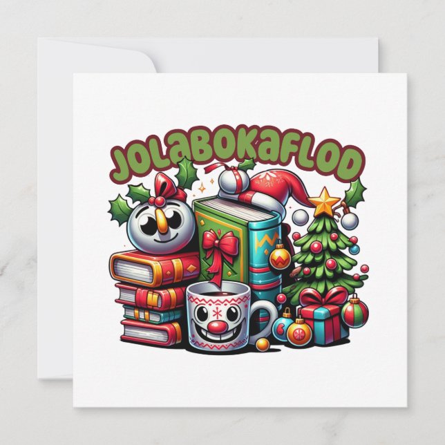 Jolabokaflod Holiday Card (Front)