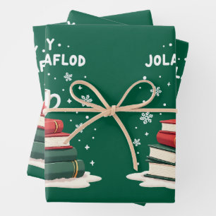 Jolabokaflod - Iceland Book Flood Wrapping Paper Sheet