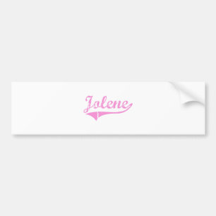 Jolene Classic Style Name Bumper Sticker