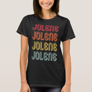 JOLENE Gift Name Personalised Retro Vintage 80s 90 T-Shirt