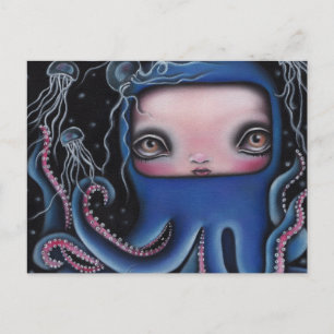 Jolenta Octopus Girl Postcard