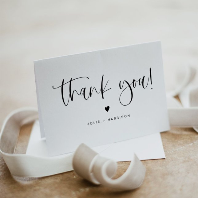 JOLIE Minimalist Bohemian Simple Thank You Card (Creator Uploaded)