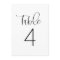 JOLIE Minimalist Boho Simple Table Number Card