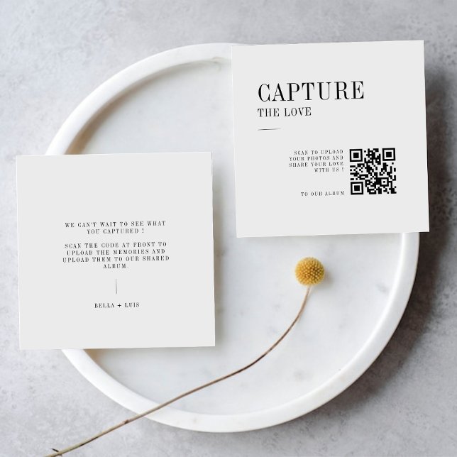 JOLIE Modern Share the Love QR Code Table Cards (Creator Uploaded)