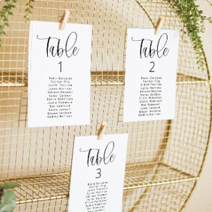 JOLIE Vertical Modern Bohemian Table Seating Card