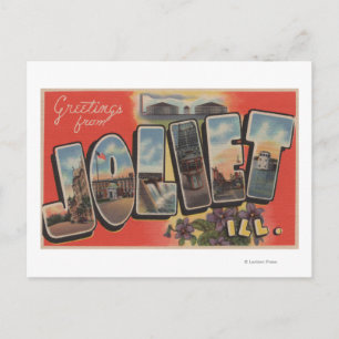 Joliet, Illinois - Large Letter Scenes 2 Postcard