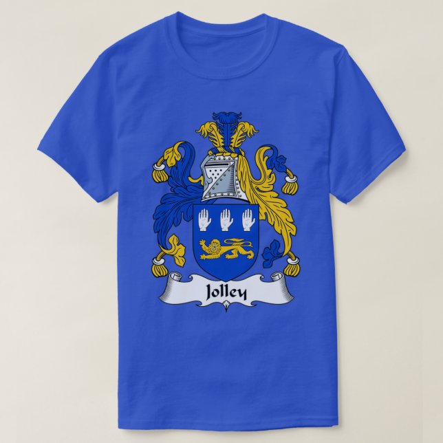 Jolley Coat of Arms Family Crest 1  T-Shirt (Design Front)