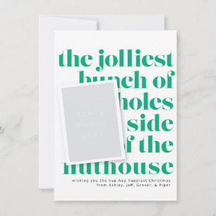 Jolliest Bunch Holiday Tradition Portrait Front Invitation