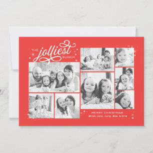 Jolliest Bunch Multi Photo Holiday Newsletter Card