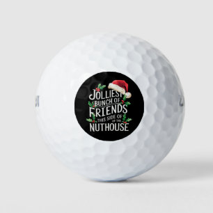 Jolliest Bunch Of Friends Xmas Matching Sarcastic Golf Balls