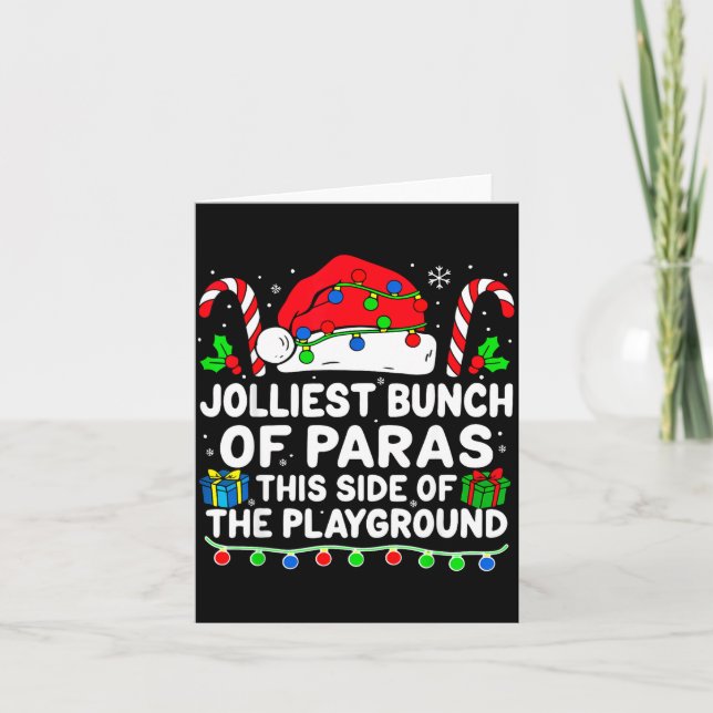 Jolliest Bunch Of Paras This Side Of The Playgroun Card (Front)