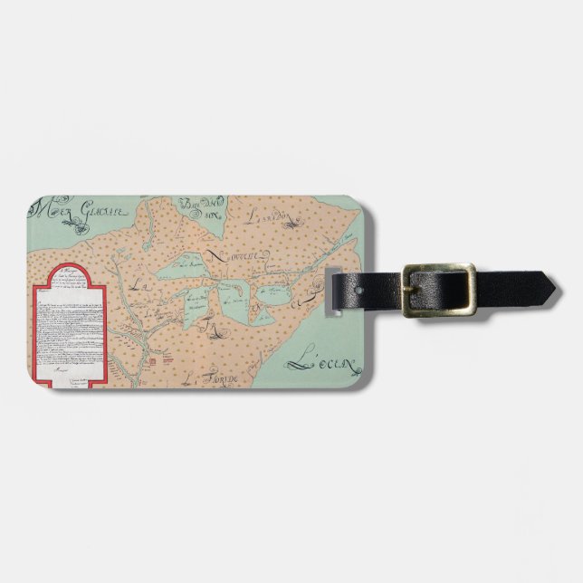 JOLLIET: NORTH AMERICA 1674 LUGGAGE TAG (Front Horizontal)