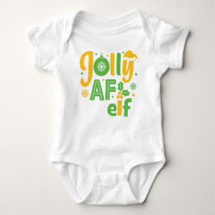 Jolly AF Elf Baby Bodysuit