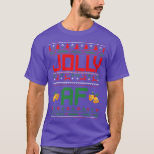 Jolly AF ugly Christmas sweater