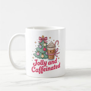 jolly and caffeinated customised  mug design 