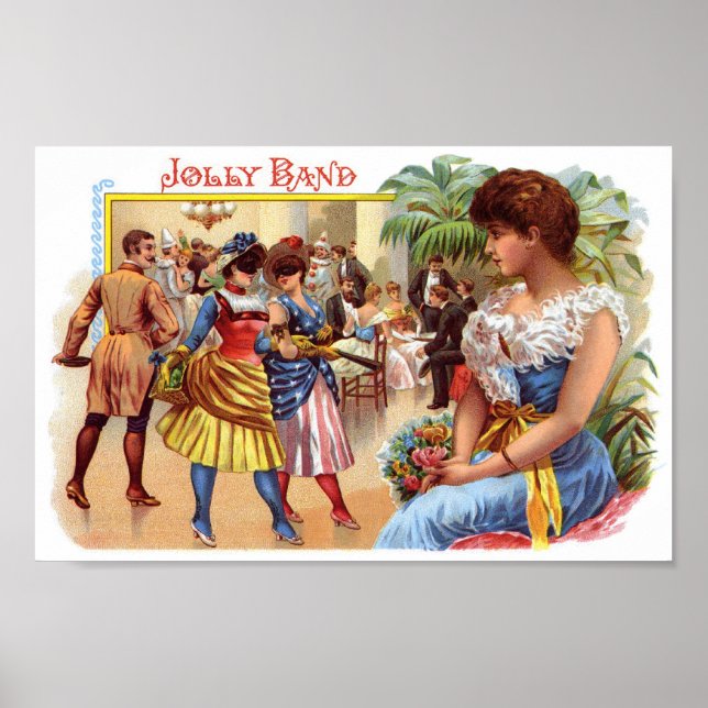 Jolly Band Cigar Label Poster (Front)