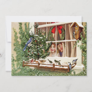 Jolly Bird Christmas Holiday Card