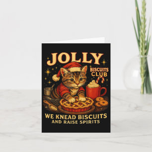 Jolly Biscuits Club We Knead Cat Xmas  Card