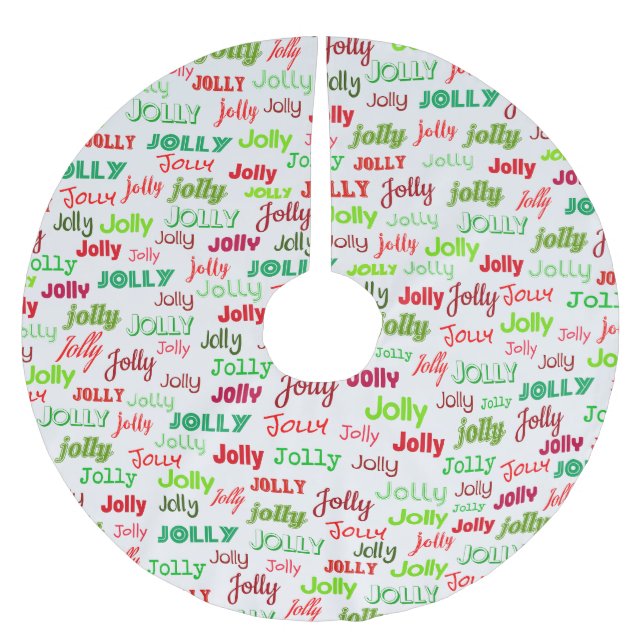 Jolly! Brushed Polyester Tree Skirt (Front)