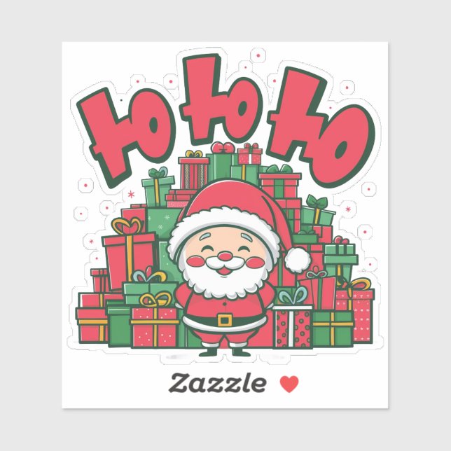 Jolly Cartoon Santa Christmas (Sheet)