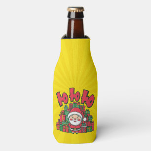 Jolly Cartoon Santa Christmas-67748 Bottle Cooler