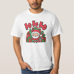 Jolly Cartoon Santa Christmas-67748 T-Shirt