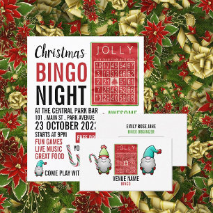 Jolly Christmas, Bingo Venue, Gaming Industry Business Card