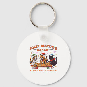Jolly Christmas Biscuits Bakery Baking Crew Xmas C Key Ring